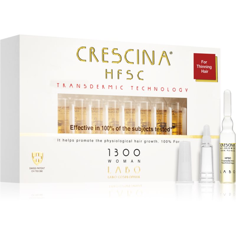 Crescina Transdermic 1300 Re-Growth tratament pentru stimularea creșterii părului pentru femei 20x3,5 ml