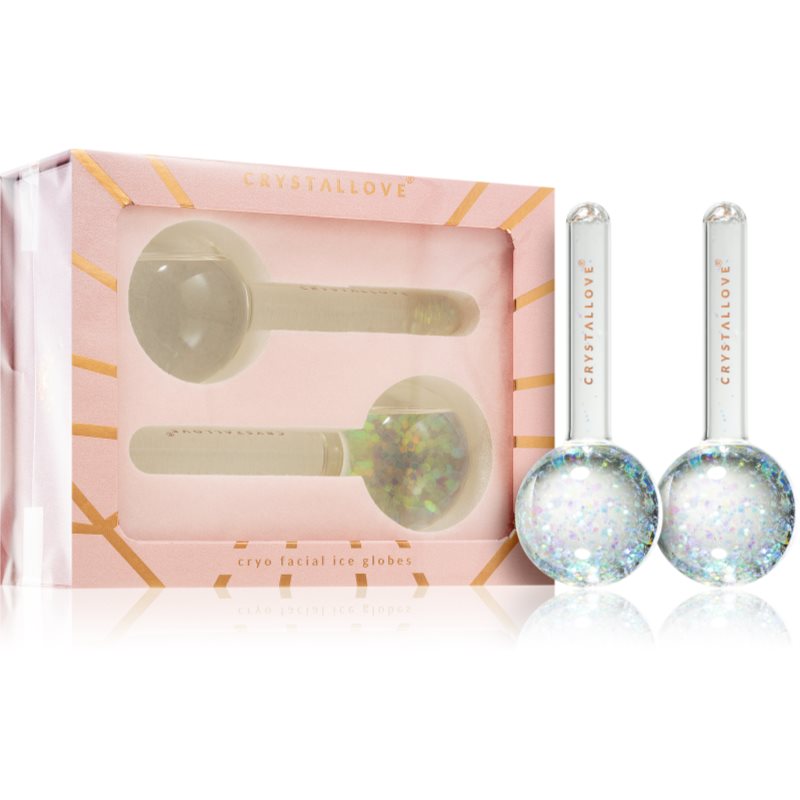 Crystallove Cryo Cryolift Ice Globes Crystal accesoriu de masaj faciale 2 buc