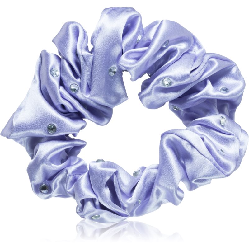 Crystallove Crystalized Silk Scrunchie elastic pentru păr din mătase culoare Lilac 1 buc