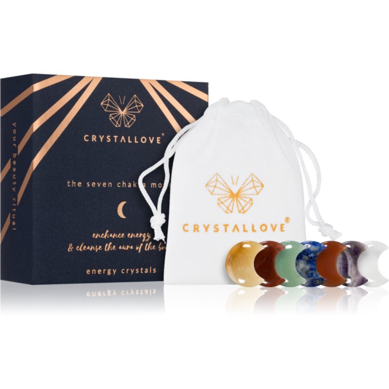 Crystallove Energy Crystals The Seven Chakra Moons accesoriu de masaj 7 buc