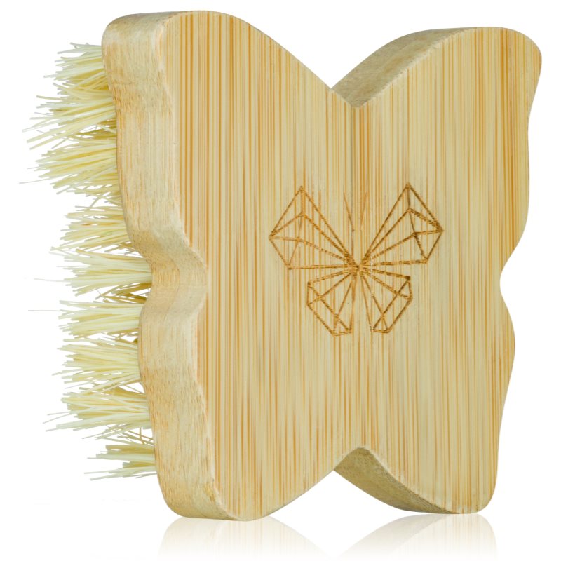 Crystallove Bamboo Butterfly Agave Body Brush Travel Size perie pentru masaj pentru corp 1 buc