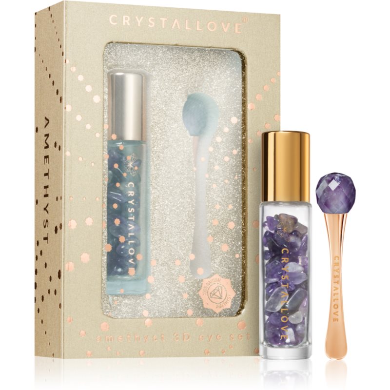 Crystallove Golden Amethyst 3D Eye Set set zona ochilor