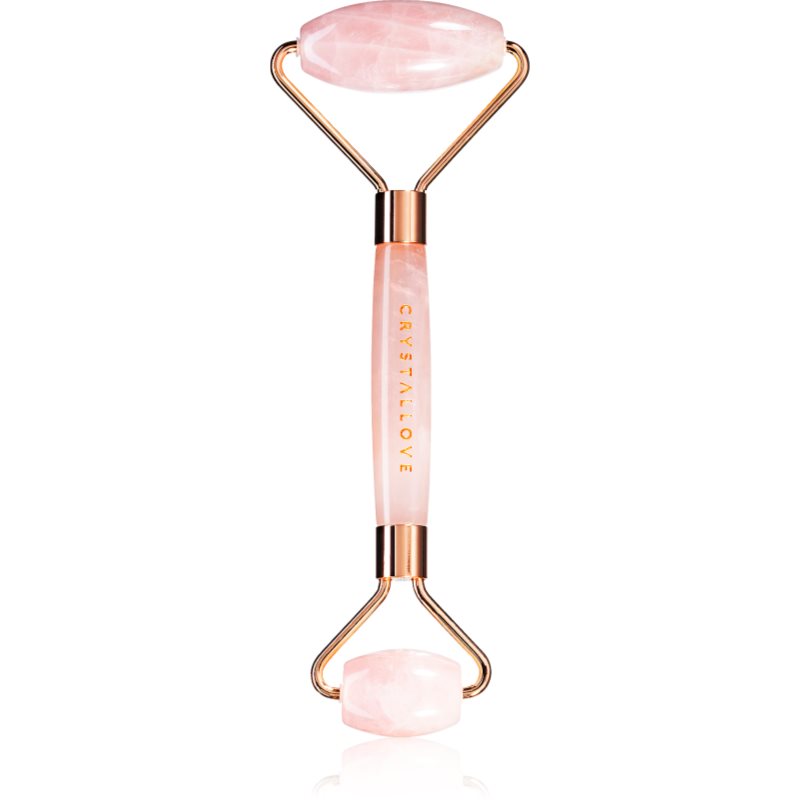 Crystallove Rose Quartz Roller rolă pentru masaj faciale 1 buc