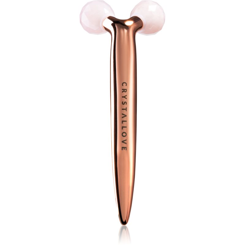 Crystallove Rose Quartz 3D Lift & Sculpt Facial Roller accesoriu de masaj 1 buc Crystallove Rose Quartz 3D Lift & Sculpt Facial Roller accesoriu de masaj 1 buc