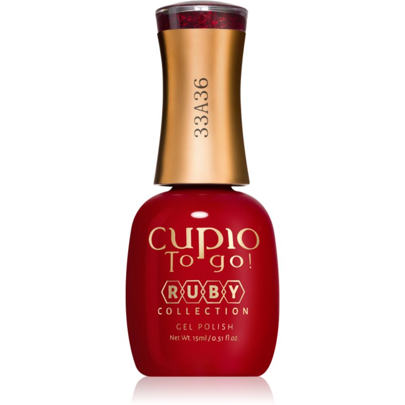 Cupio To Go! Ruby unghii cu gel folosind UV / lampă cu LED culoare Passion 15 ml