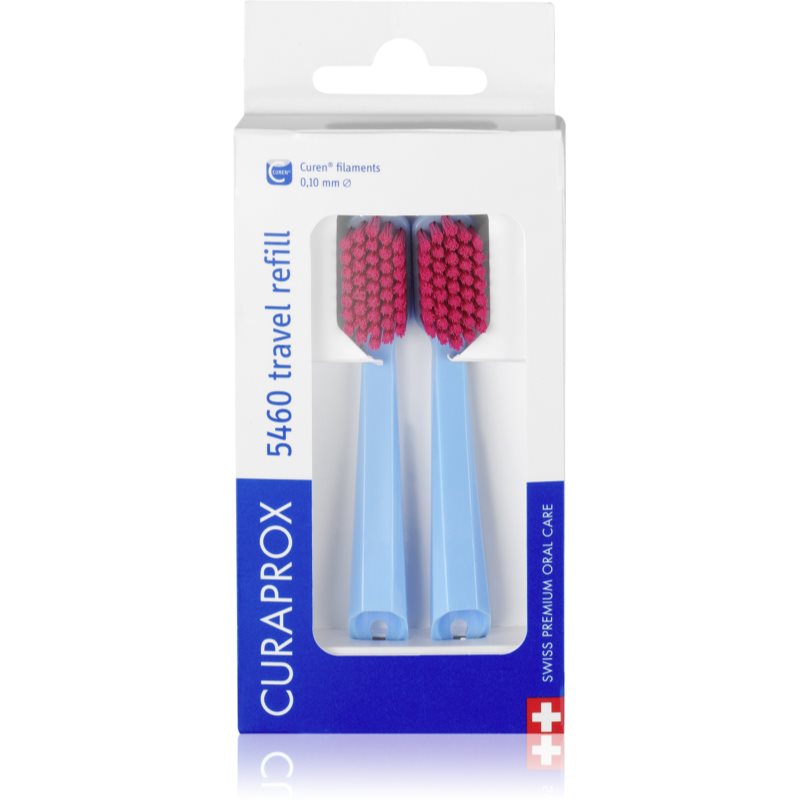Curaprox Travel Set 2-pack Set de călătorii capete de schimb 2 buc
