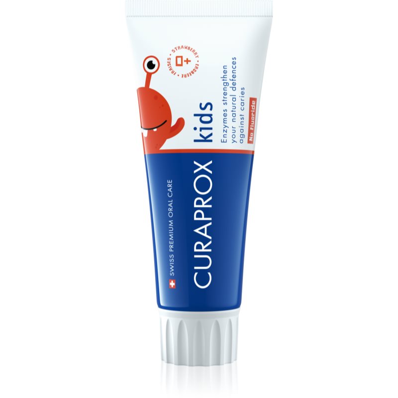 Curaprox Kids Pasta de dinti pentru copii. Strawberry Fluoride free 60 ml
