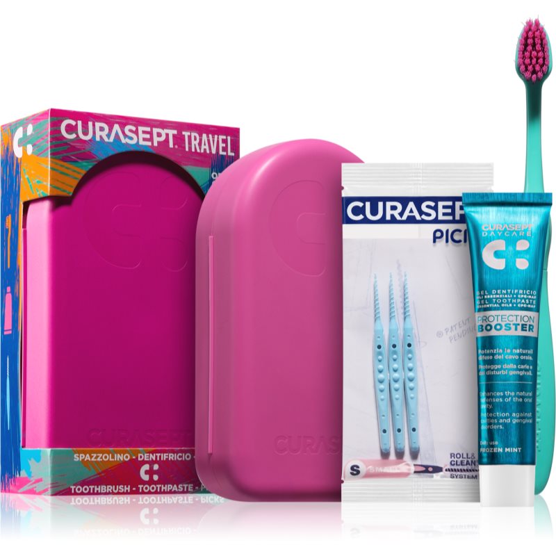 Curasept Travel Set Set de călătorii pentru dinti, limba si gingii