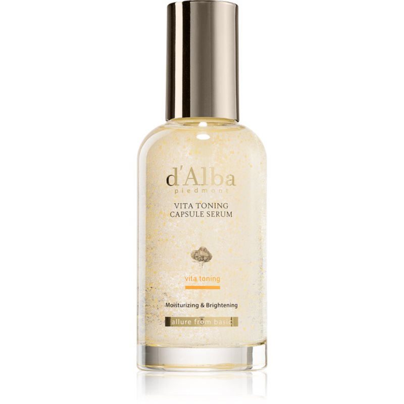 d'Alba Vita Toning Capsule Serum ser facial cu efect iluminator impotriva petelor 100 ml