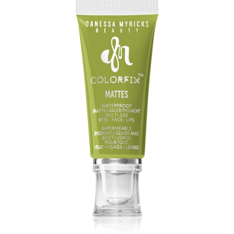 Danessa Myricks Beauty Colorfix Mattes machiaj multifuncțional pentru ochi, buze și față culoare Matcha 10 ml