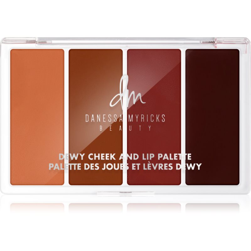 Danessa Myricks Beauty Dewy Cheek & Lip Palette paleta pentru fata multifunctionala faciale culoare Dew It Undercover 25 g