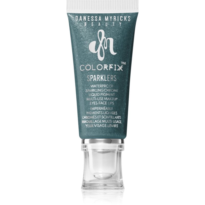 Danessa Myricks Beauty Colorfix Sparklers machiaj multifuncțional pentru ochi, buze și față culoare Evergreen 10 ml