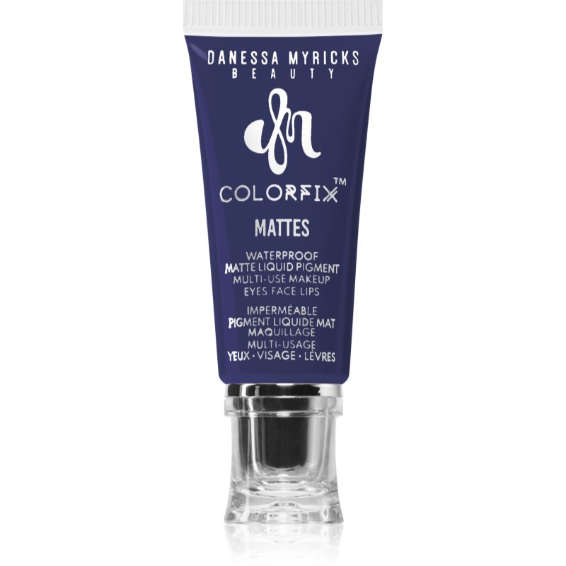Danessa Myricks Beauty Colorfix Mattes machiaj multifuncțional pentru ochi, buze și față culoare Primary Blue 10 ml