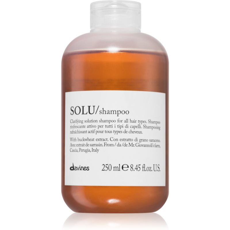 Davines Essential Haircare SOLU Shampoo curatarea profunda a scalpului cu efect revigorant 250 ml