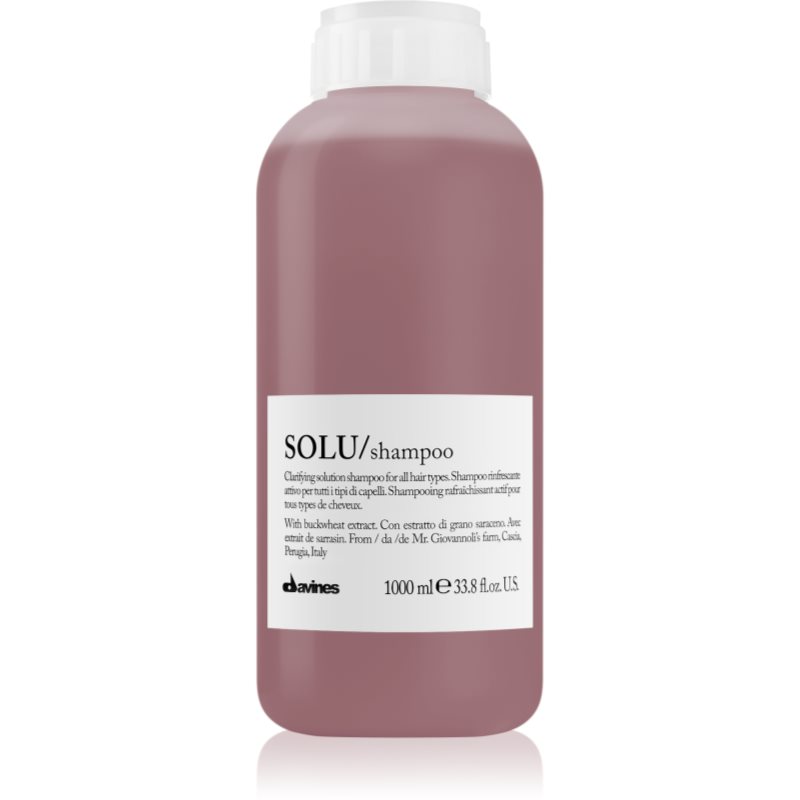 Davines Essential Haircare SOLU Shampoo curatarea profunda a scalpului cu efect revigorant 1000 ml