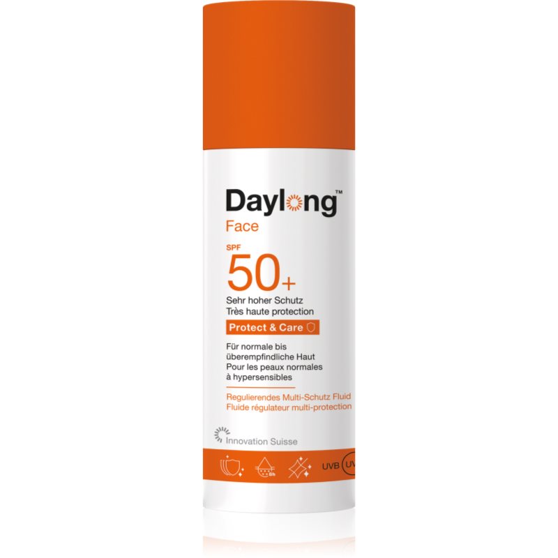 Daylong Protect & Care Face Fluid SPF50+ protective fluid pentru toate tipurile de ten, inclusiv piele sensibila SPF 50+ 50 ml Daylong Protect & Care Face Fluid SPF50+ protective fluid pentru toate tipurile de ten, inclusiv piele sensibila SPF 50+ 50 ml