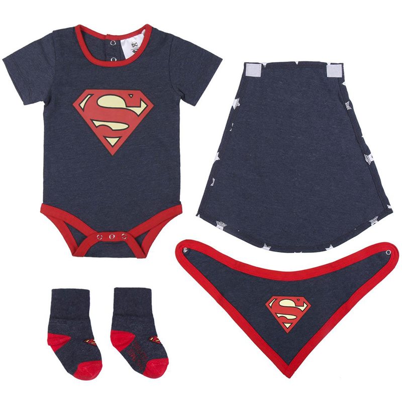 DC Comics Superman set cadou pentru bebeluși 6-12m