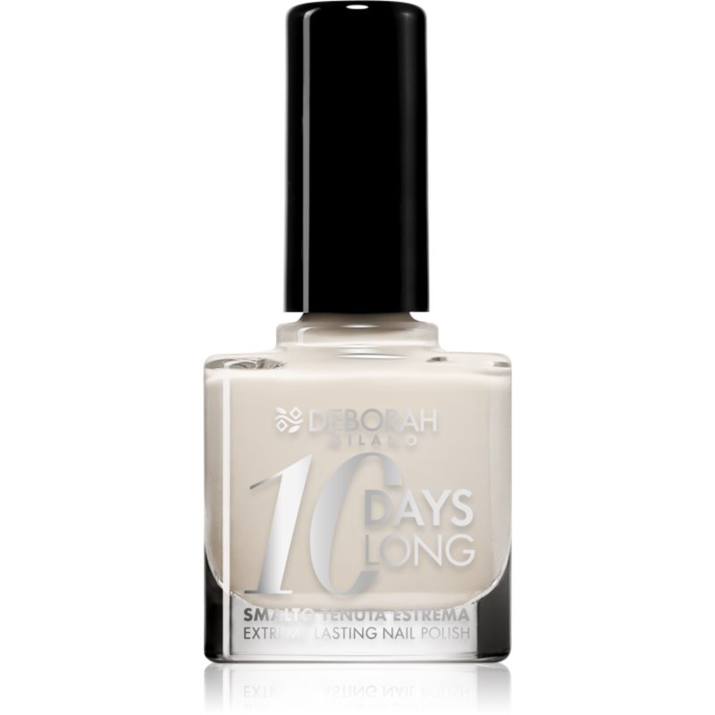 Deborah Milano 10 Days Long lac de unghii cu uscare rapida culoare 21 Pearly White 11 ml