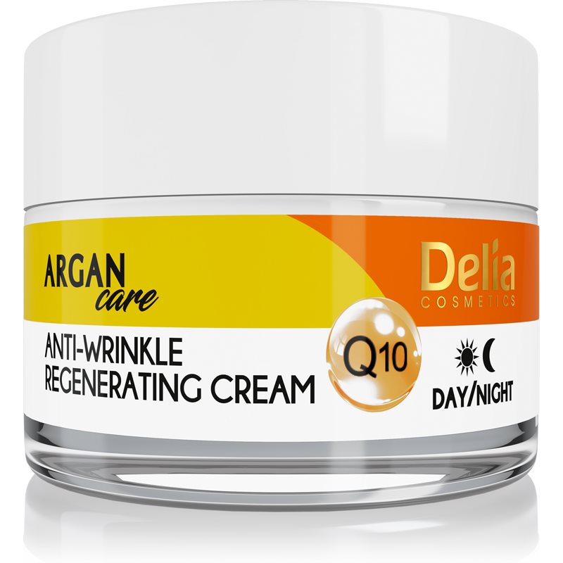 Delia Cosmetics Argan Care cremă antirid cu efect de regenerare cu coenzima Q10 50 ml