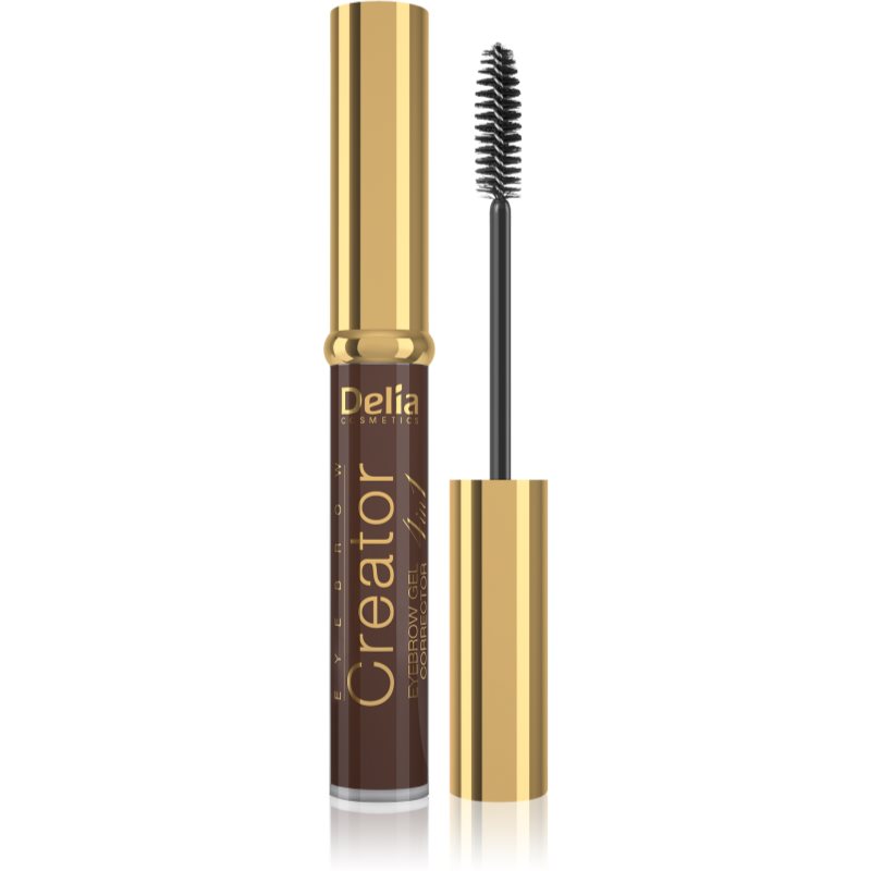 Delia Cosmetics Creator gel pentru sprancene 4 in 1 culoare Brown 7 ml