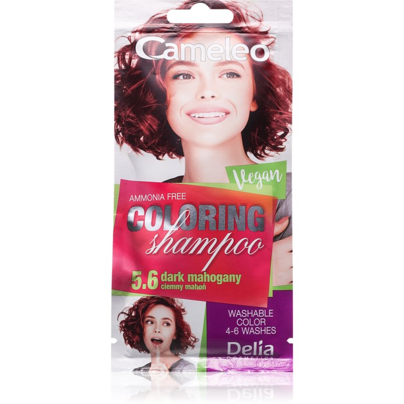 Delia Cosmetics Cameleo Coloring Shampoo șampon nuanțator pentru păr culoare 5.6 Dark Mahogany 40 ml