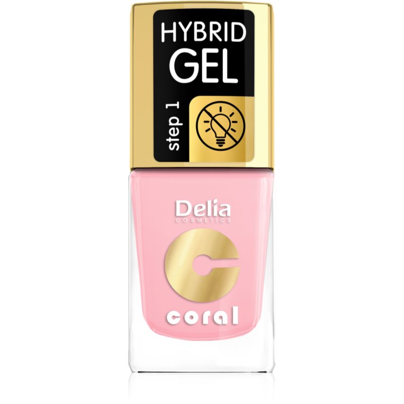 Delia Cosmetics Coral Nail Enamel Hybrid Gel lac de unghii sub forma de gel culoare 04  11 ml