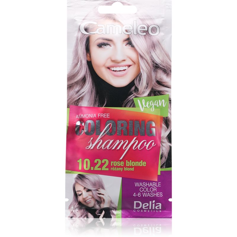 Delia Cosmetics Cameleo Coloring Shampoo șampon nuanțator pentru păr culoare 10.22 Rose Blonde 40 ml