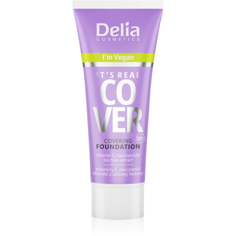 Delia Cosmetics It\'s Real Cover acoperire make-up culoare 201 vanille 30 ml