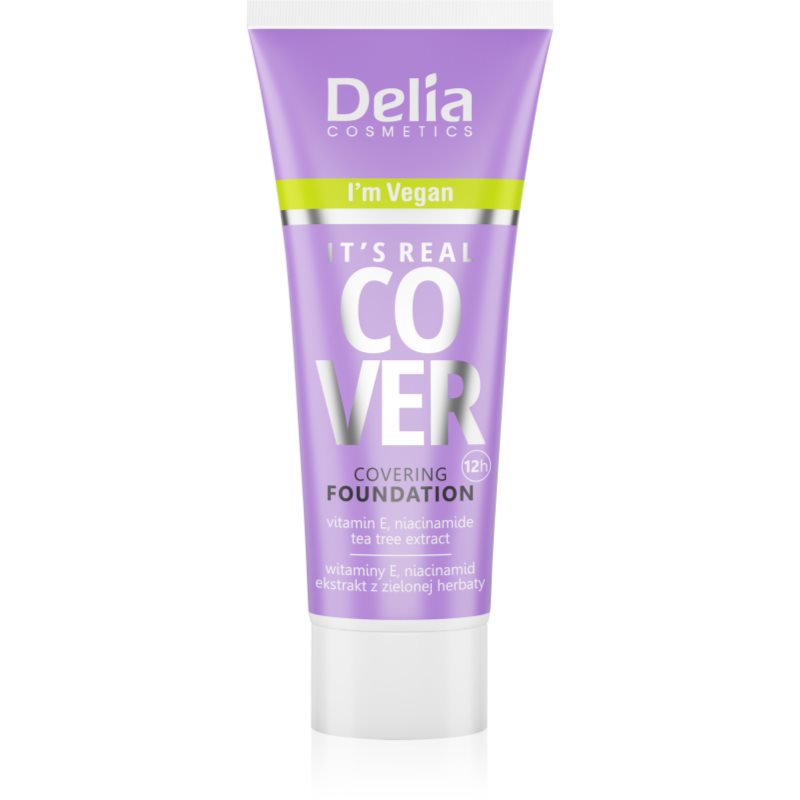 Delia Cosmetics It\'s Real Cover acoperire make-up culoare 202 beige 30 ml