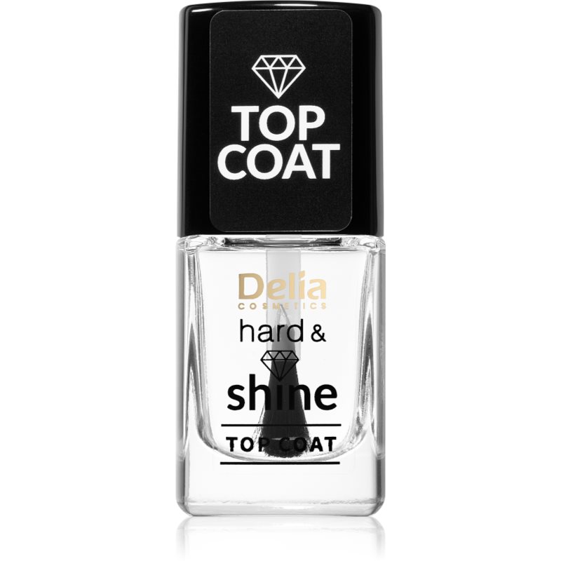 Delia Cosmetics Hard & Shine top coat cu efect de lungă durată 11 ml