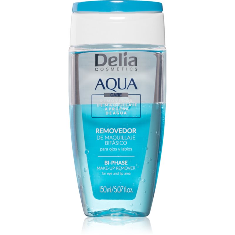 Delia Cosmetics Aqua demachiant in doua faze zona ochilor si a buzelor 150 ml