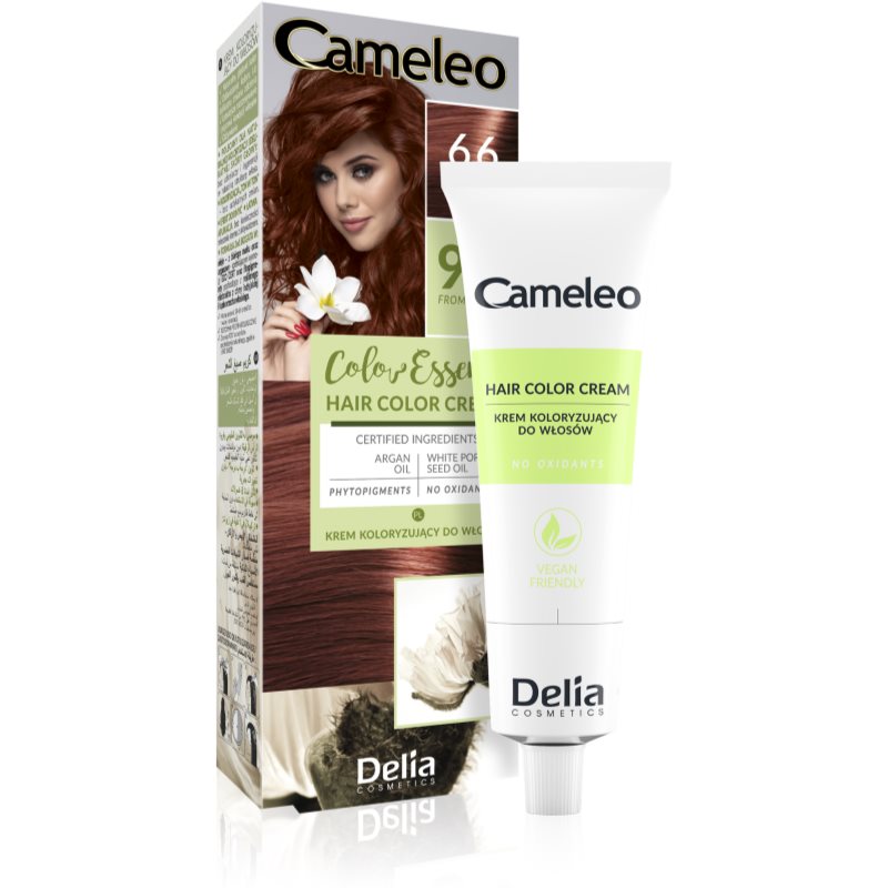 Delia Cosmetics Cameleo Color Essence culoare par in tub culoare 6.6 Ruby 75 g