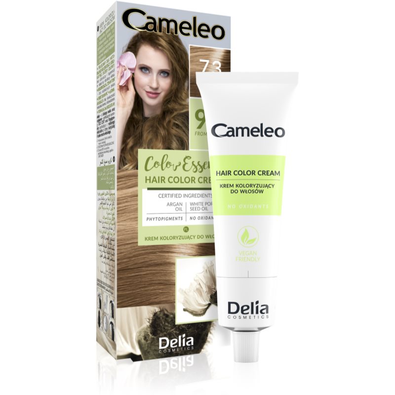 Delia Cosmetics Cameleo Color Essence culoare par in tub culoare 7.3 Hazelnut 75 g