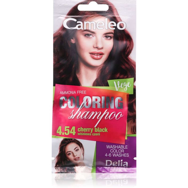 Delia Cosmetics Cameleo Coloring Shampoo șampon nuanțator pentru păr culoare 4.54 Cherry Black 40 ml