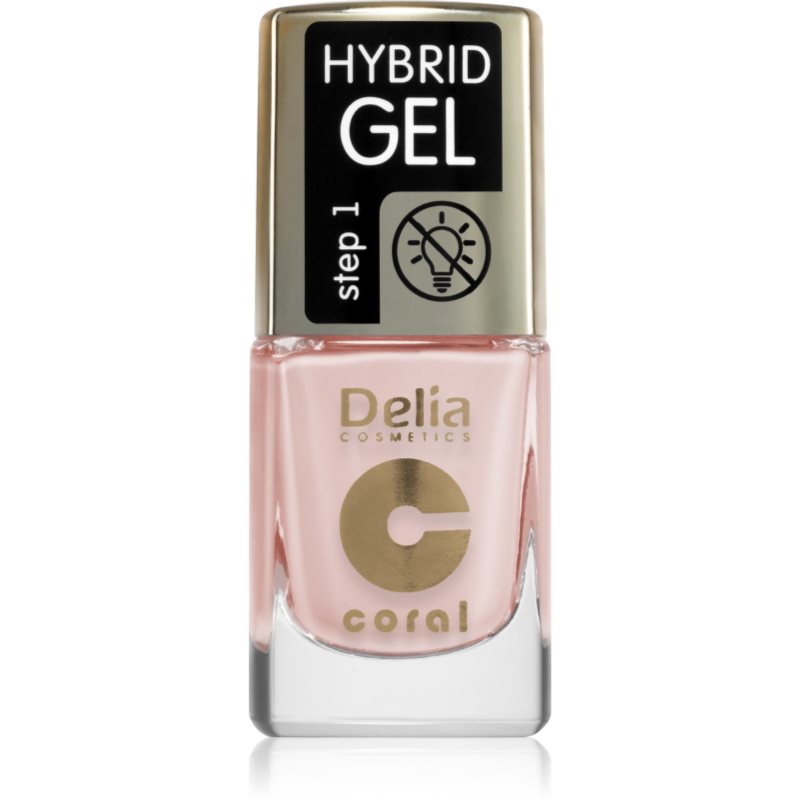 Delia Cosmetics Coral Hybrid Gel gel de unghii fara utilizarea UV sau lampa LED culoare 120 11 ml