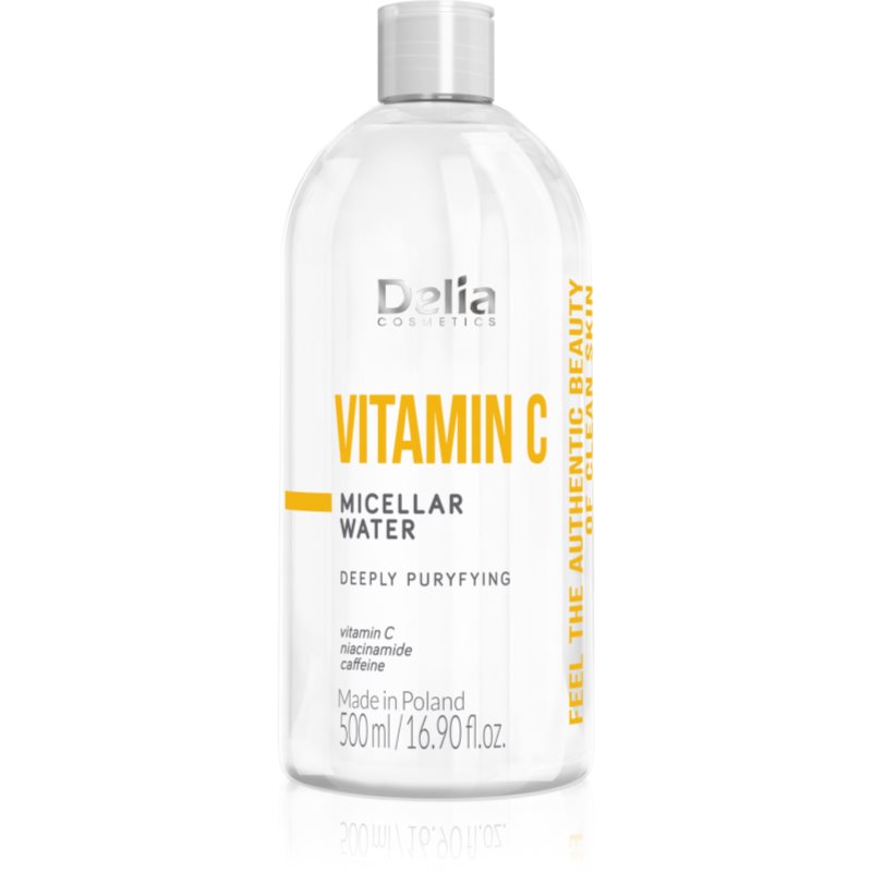 Delia Cosmetics Authentic Beauty Vitamin C apa pentru curatare cu particule micele cu vitamina C 500 ml