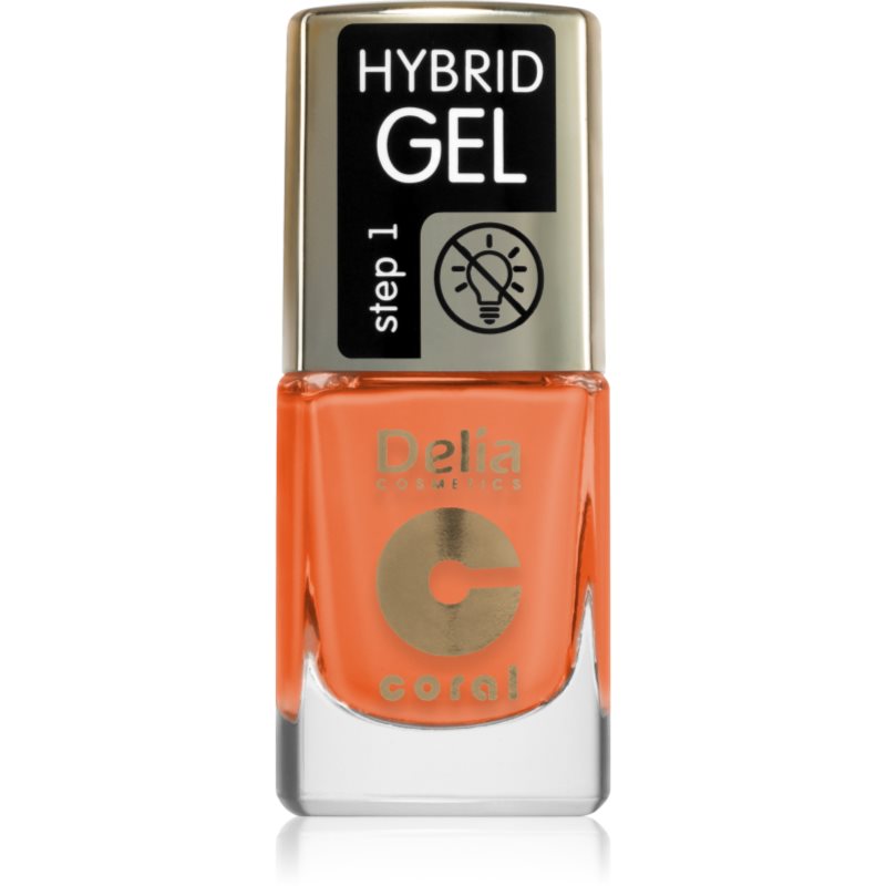 Delia Cosmetics Coral Nail Enamel Hybrid Gel lac de unghii sub forma de gel culoare 143 11 ml