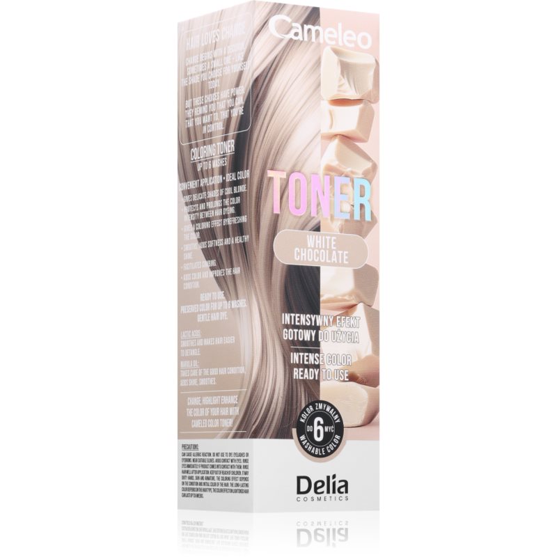 Delia Cosmetics Cameleo Toner toner color pentru păr culoare White Chocolate 75 ml