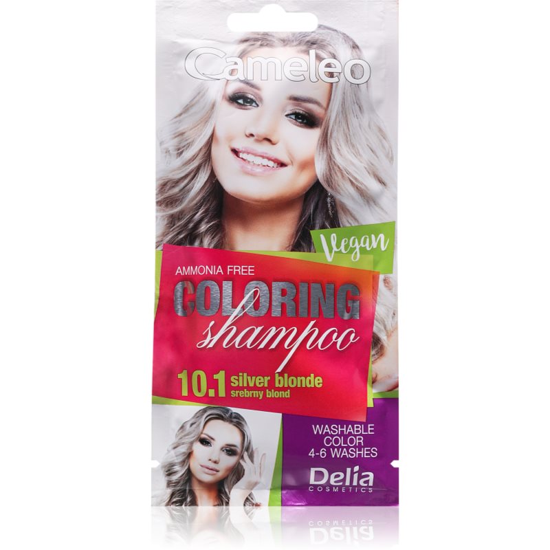 Delia Cosmetics Cameleo Coloring Shampoo șampon nuanțator pentru păr culoare 10.1 Silver Blonde 40 ml