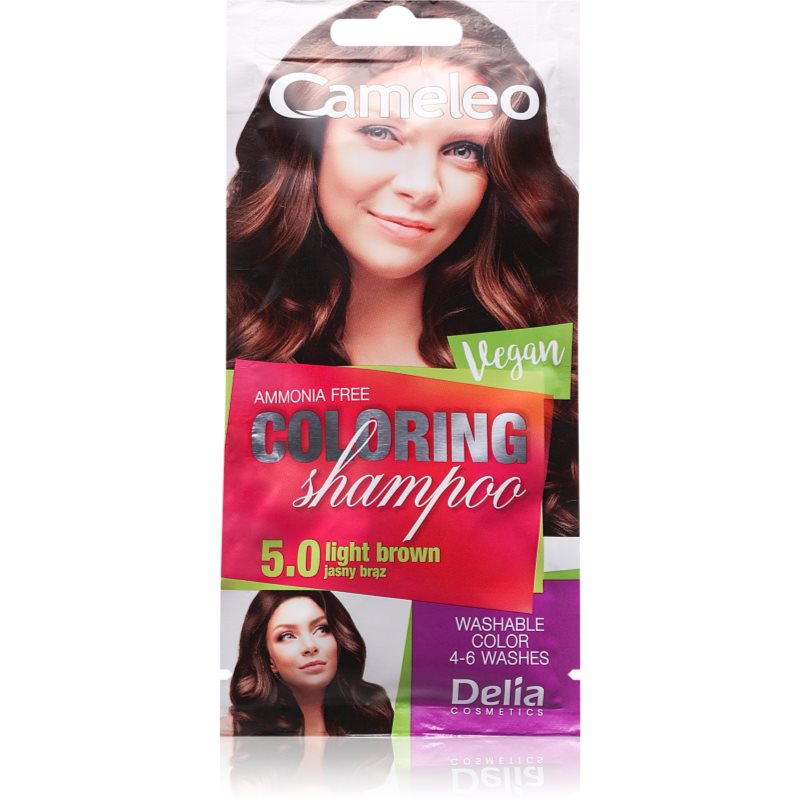 Delia Cosmetics Cameleo Coloring Shampoo șampon nuanțator pentru păr culoare 5.0 Light Brown 40 ml