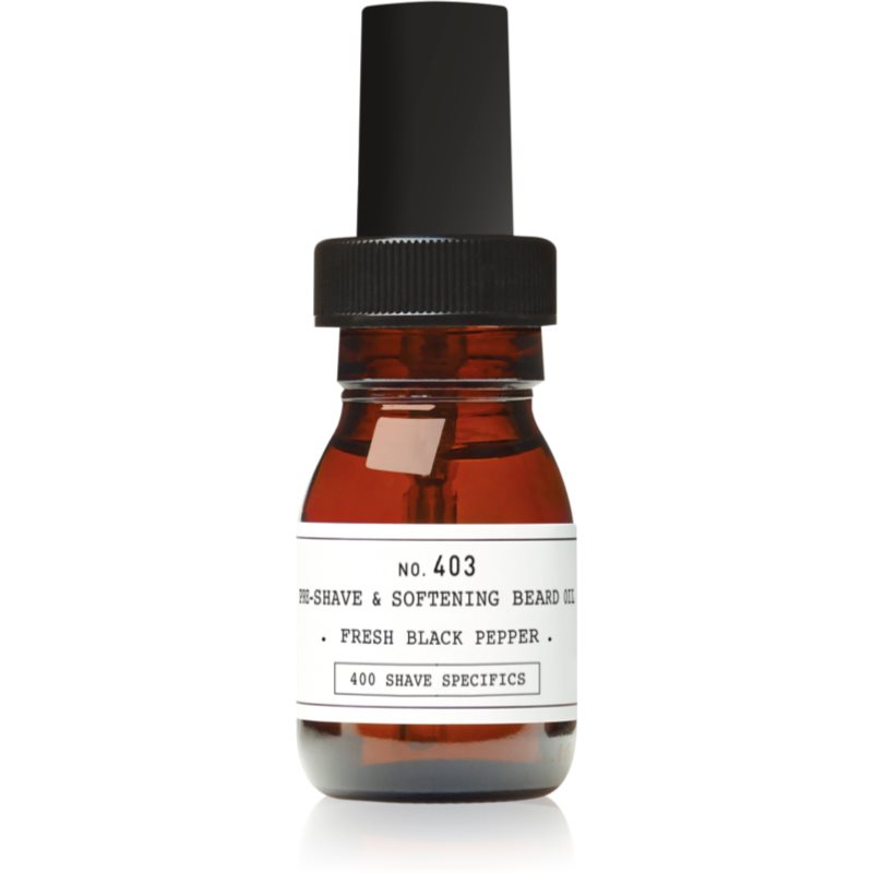 DEPOT 400 SHAVE SPECIFICS NO. 403 PRE-SHAVE & SOFTENING BREAD OIL ulei înainte de ras Fresh Black Pepper 30 ml