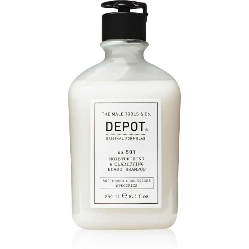 Depot No. 501 Moisturizing & Clarifying Beard Shampoo sampon hidratant pentru barbă 250 ml