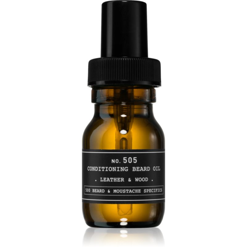 Depot 500 BEARD & MOUSTACHE SPECIFICS NO. 505 CONDITIONING BEARD OIL ulei pentru barba Leather & Wood 30 ml