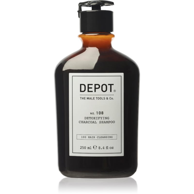 Depot No. 108 Detoxifying Charcoal Shampoo șampon detoxifiant pentru curățare pentru toate tipurile de păr 250 ml