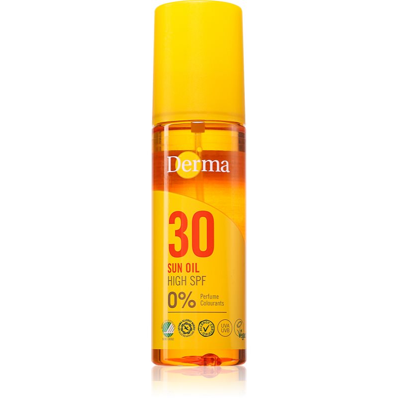 Derma Sun Oil ulei pentru îngrijire și bronzare SPF 30 150 ml