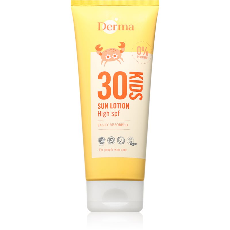 Derma Kids lapte de soare pentru copii SPF 30 200 ml