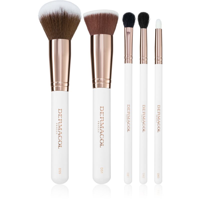 Dermacol Accessories Master Brush by PetraLovelyHair set perii machiaj Rose Gold