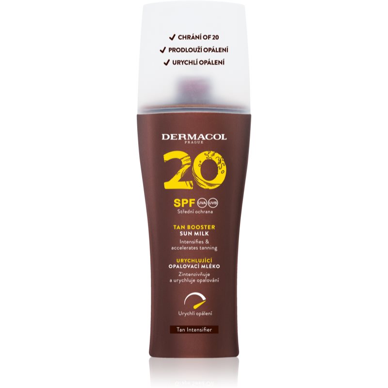 Dermacol Sun Tan Booster Lotiune cu protectie solara pentru accelerarea bronzului SPF 20 200 ml