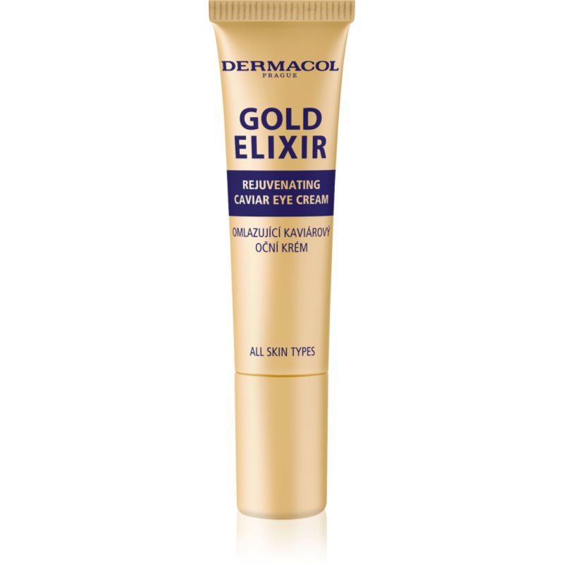 Dermacol Gold Elixir crema pentru ochi cu efect de reintinerire cu caviar 15 ml