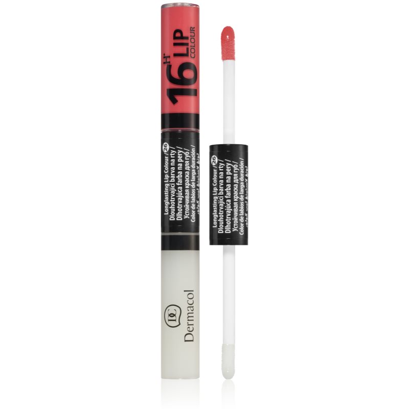 Dermacol 16H Lip Colour ruj si luciu de buze cu persistenta indelungata 2 in 1 culoare č.26 4.8 g